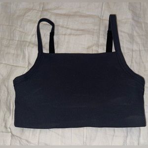 EUC Black Offline Ribbed Square Neck Bra Sz medium